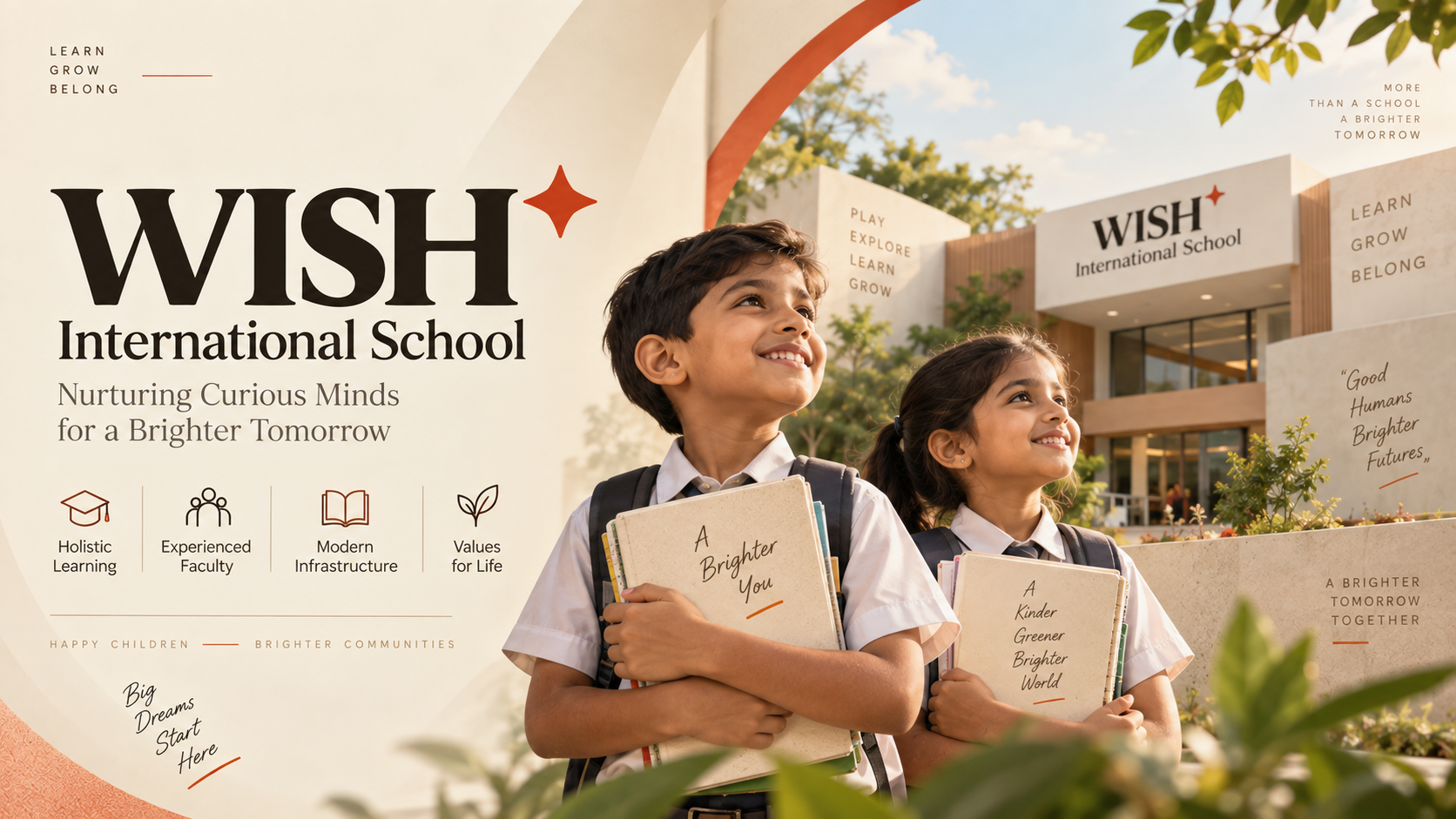 WISH International School website - nurturing curious minds education